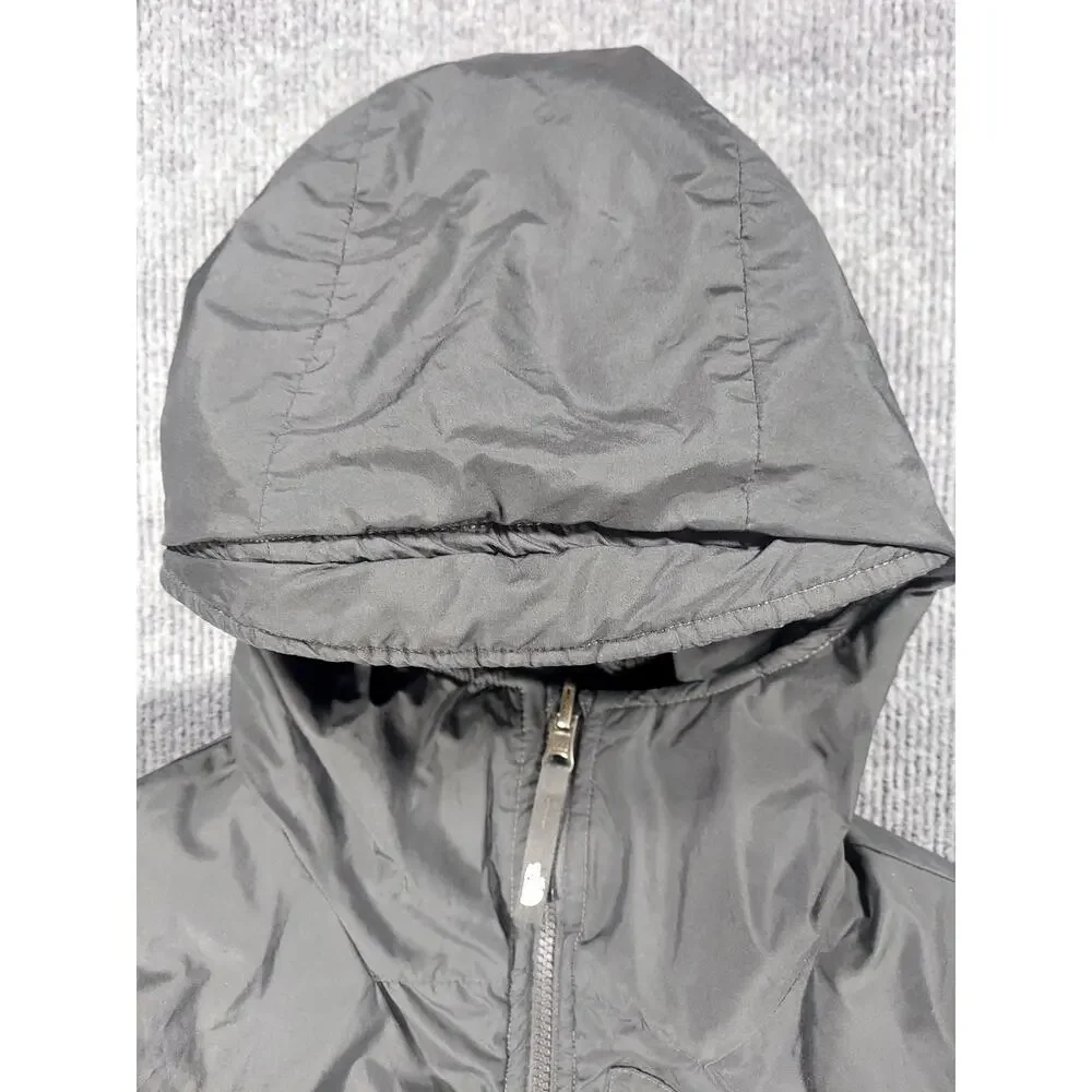 The North Face Boys Reversible Hooded Full Zip Puffer Jacket Gray/Black L 14/16